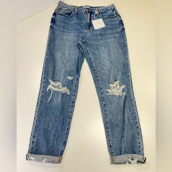 Pistola Presley High Rise Relaxed Roller Jean In Los Feliz New With Tag Size 28” - Picture 3 of 14